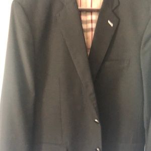 Navy Blazer with Burberry Lining
